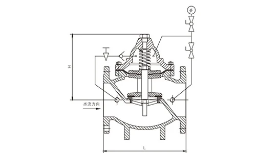 X Slow Closing Check Valve drawing