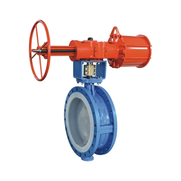 DFJ Fluorine Lined Flange Butterfly Valve
