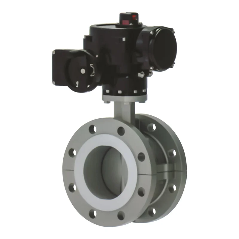 Electric Soft Seal Flange Butterfly Valve