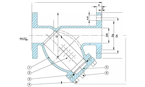 GLW Y type Filter drawing