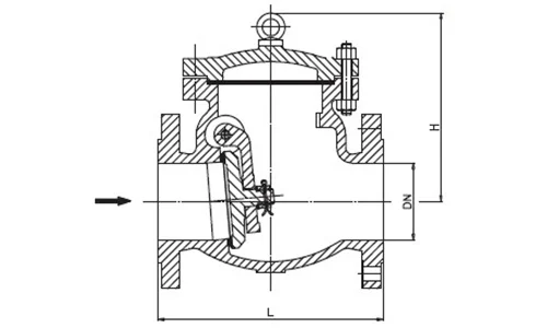 HH Swing Check Valve drawing