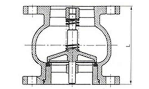 HCX Silencing Check Valve drawing