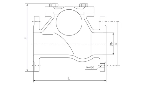 HQX Spherical Check Valve drawing