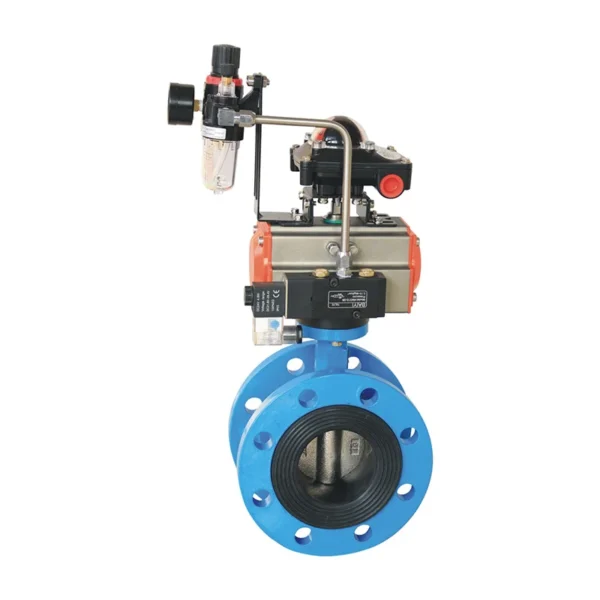 Pneumatic Soft Seal Flange Butterfly Valve