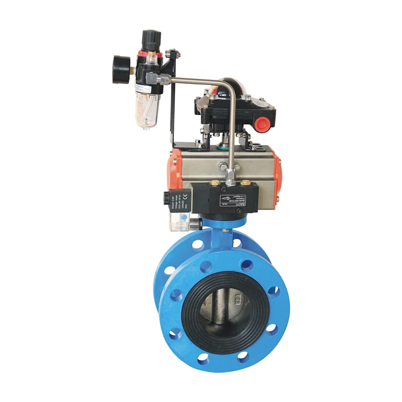 Pneumatic Soft Seal Flange Butterfly Valve