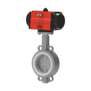 Pneumatic Soft Seal Wafer Butterfly Valve ()